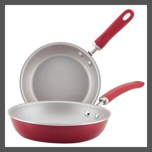 Rachael Ray -  Create Delicious 2pc Aluminum Nonstick Red